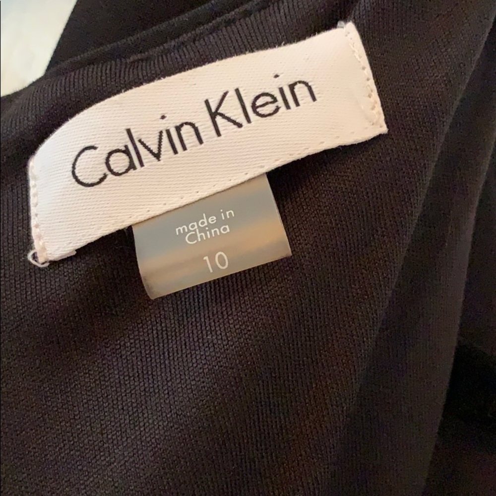 NEW Y2K Calvin Klein Black Dress with Bling 10 Bodycon - Picture 5 of 8